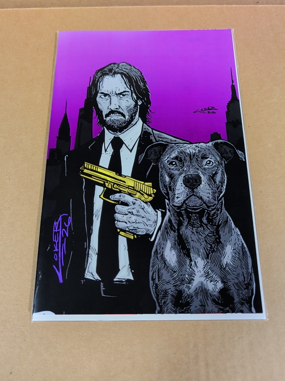 John Wick ART BOOK BY WES COKER LIMITED TO 20 COPIES ONLY NEW SIGNED